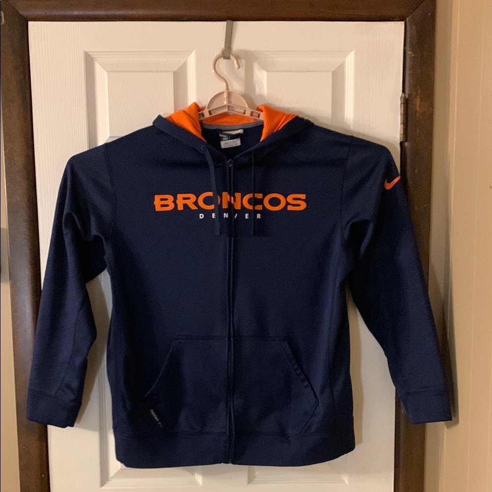 Nike Denver Broncos Therma-Fit Full-Zip Hoodie (BIN M)